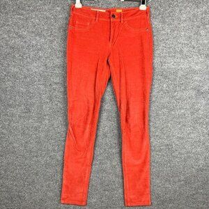 Pilcro And The Letterpress Serif No 27 Women's Orange Corduroy‎ Pants